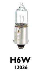 PHILIPS LAMPARA 1 POLO 12V H6W 6W BAX9S C/CULOTE