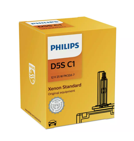 PHILIPS LAMPARA XENON D5S 12V 25W PK32D-7 FIAT 500-RENEGADE-A6  / ECOSPORT 2017-C4-TT