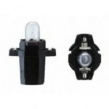 PHILIPS LAMPARA Y PORTAL.TABLERO 12V 1.2W BAX8.3S/1.35 BASE BLA  / CK