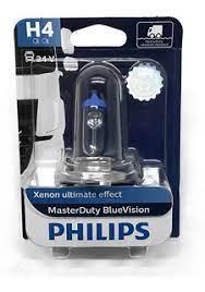 PHILIPS LAMPARA HALOG H4 PT43 24W 75/70W BLUE VISION (X1)