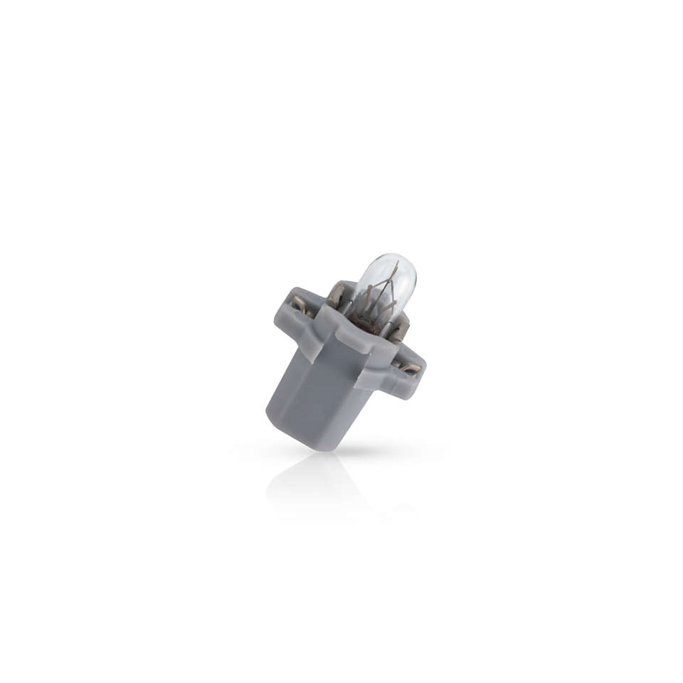 PHILIPS LAMPARA Y PORTAL.TABLERO 24V 1.2W BAX8.3S/1.35 BASE GRI