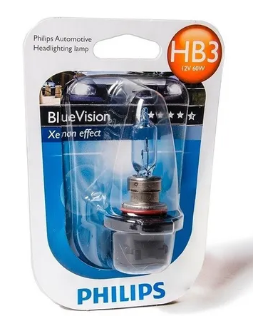 PHILIPS LAMPARA HALOG HB3 9005 12V 65W P20D BLUE VISION (X1)