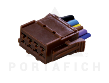 PORTAFICH FICHA 8 VIAS TACOGRAFO MARRON LINEA PESADA  
