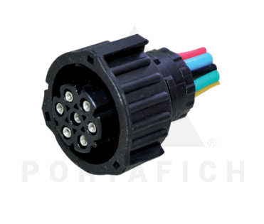 PORTAFICH FICHA 7 VIAS SENSORES VARIOS  