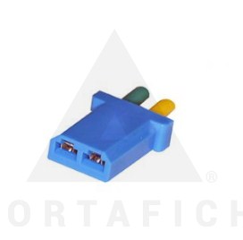 PORTAFICH FICHA 2 VIAS CELESTE ELECTROVALVULA MONZA FIAT UNO  