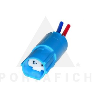 PORTAFICH FICHA 2 VIAS CELESTE SENSOR LUZ PATENTE CLIO-P 206  