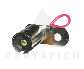 PORTAFICH PORTALAMPARA CON SOPORTE CORTO 1 POLO  