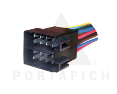 PORTAFICH CONECTOR 16 VIAS MACHO STEREO UNIVERSAL CONTRACONECTOR 1360