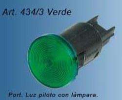 PORTAFICH PORTALAMPARA LUZ PILOTO VERDE  