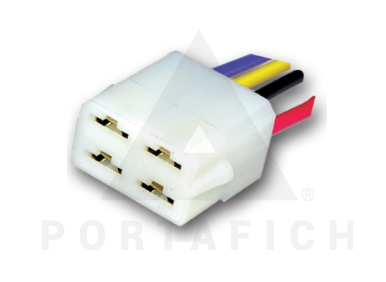 PORTAFICH FICHA 4 VIAS MACHO UNIV.  