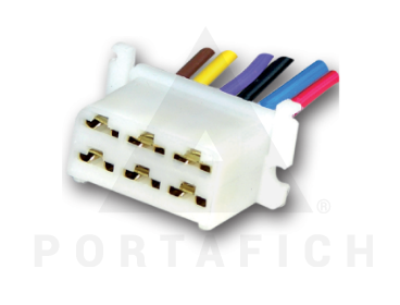 PORTAFICH FICHA 6 VIAS MACHO UNIV.  