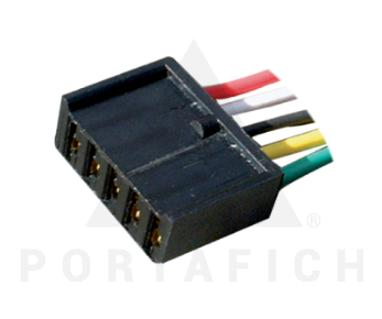 PORTAFICH FICHA 5 VIAS MACHO RENAULT L/CRISTAL-L/PARABRIZA  
