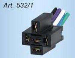 PORTAFICH FICHA MINI RELAY REFORZADO C/TERMINAL A MAZA 2MM  