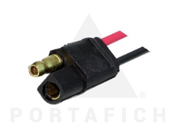 PORTAFICH FICHA 2 VIAS MACHO/HEMBRA C/U  