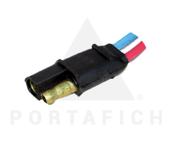 PORTAFICH FICHA 2 VIAS MACHO/HEMBRA C/U CABLE 1.5MM  