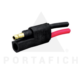 PORTAFICH FICHA 2 VIAS CABLE 2.5 LARGO 30CM  