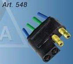 PORTAFICH FICHA PLANA 4 VIAS- 2 MACHOS 2 HEMBRAS  