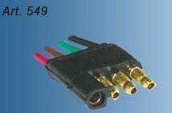 PORTAFICH FICHA PLANA 4 VIAS- 3 MACHOS 1 HEMBRA  