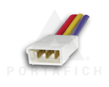 PORTAFICH FICHA 3 VIAS HEMBRA TERM 2.8MM  