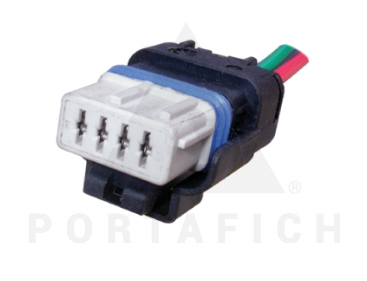 PORTAFICH FICHA 4 VIAS LUCES DELANTERAS PEUGEOT-CITROEN  