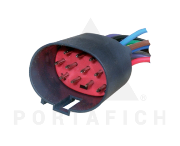 PORTAFICH FICHA 12 VIAS VANO MOTOR HEMBRA FORD  