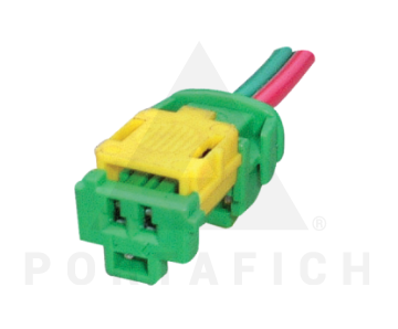 PORTAFICH FICHA 2 VIAS CIRCUITO ELECT/LUCES FORD-VW  