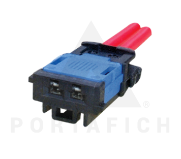 PORTAFICH FICHA 2 VIAS CIRCUITO ELECT/LUCES FORD-VW  