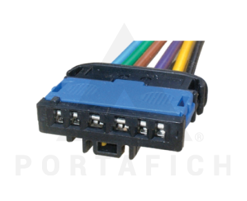 PORTAFICH FICHA 6 VIAS CIRCUITO LUCES TRAS. VW  