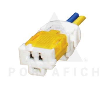 PORTAFICH FICHA 2 VIAS CIRCUITO LUCES TRAS. FORD-VW  