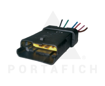 PORTAFICH FICHA 6 VIAS VANO MOTOR MACHO PEUG-CITROEN  