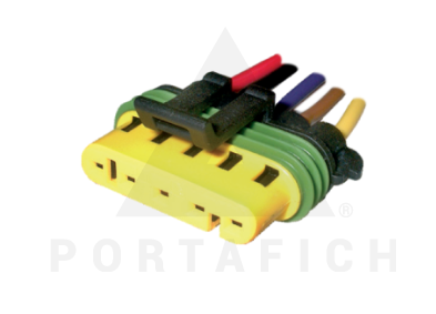 PORTAFICH FICHA 5 VIAS SENSORES FIAT-RENAULT  