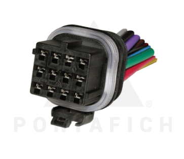 PORTAFICH FICHA 12 VIAS MACHO AIRE ACONDICIONADO  