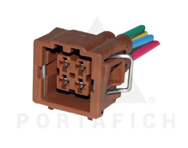 PORTAFICH FICHA 4 VIAS SENSORES DE TEMP VW  