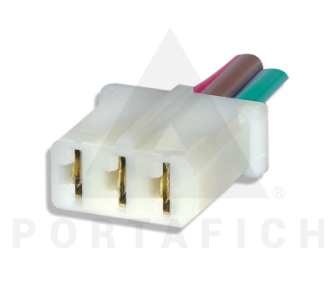 PORTAFICH FICHA 3 VIAS BULBO ELECTROVENTILADOR VW-FORD  