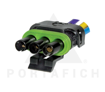 PORTAFICH FICHA 3 VIAS SENSOR VARIOS  