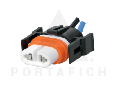 PORTAFICH FICHA 2 VIAS FICHA PARA LAMPARA H11  