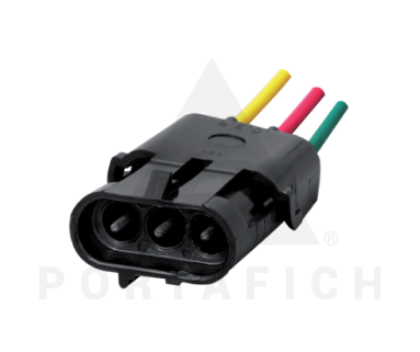 PORTAFICH FICHA 3 VIAS SENSORES VARIOS C/F746  