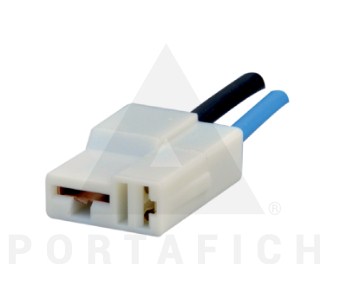 PORTAFICH FICHA 2 VIAS CONEXION BATERIA POSITIVO FIAT  