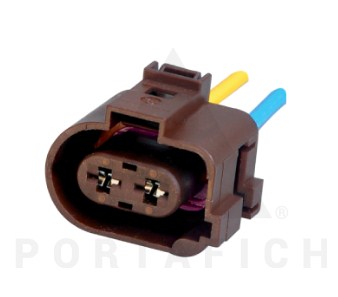 PORTAFICH FICHA 2 VIAS ELECTROVENTILADOR AUDI-VW  