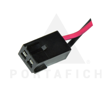 PORTAFICH FICHA 2 VIAS BOMBA COMBUSTIBLE DELPHI-UNIVERSAL  