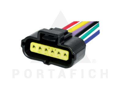 PORTAFICH FICHA 6 VIAS SENSOR DE A/A FIESTA-KA-BOMBA  