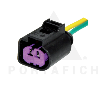 PORTAFICH FICHA 2 VIAS INYECCION PEUGEOT HDI-REGULADOR VW  