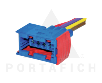 PORTAFICH FICHA 4 VIAS SENSOR PEUGEOT-CITROEN  