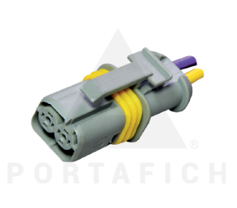 PORTAFICH FICHA 2 VIAS INYECTOR ELECT.LINEA PESADA  