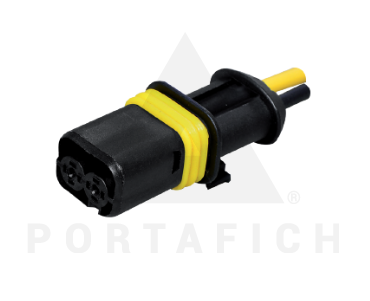 PORTAFICH FICHA 2 VIAS INYECTOR ELECT.LINEA PESADA  