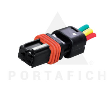 PORTAFICH FICHA 3 VIAS SENSOR TEMP/VEL REN  