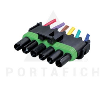 PORTAFICH FICHA 6 VIAS INYECCION ELECTRONICA  