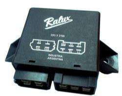 RALUX DESTELLADOR 12V 10T C/SOPORTE CAMION / OMNIBUS (AD)