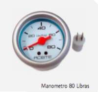 REIMOTOR MANOMETRO 80 LBS FONDO BLANCO 52MM