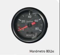 REIMOTOR MANOMETRO 80 LBS FONDO NEGRO 52MM